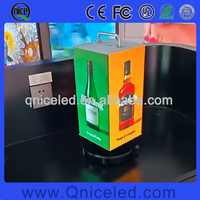 Cubo LED Video a 4 Lati Rotante con Controllo WiFi USB 4G e APP, Piccolo Schermo Cuboide LED per Negozi al Dettaglio