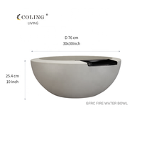 COLING Corten Stahl Wasserspiel Feuerstelle Metall Feuer wasser brunnen für Pool Wasserspiel