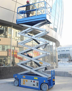 Elevador de tijera de suministro de fábrica Plataforma de elevación de gran altitud hidráulica móvil CE 8 M 10 M 12 M Elevador de tijera móvil autopropulsado - Product Image 5