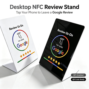 <span class=keywords><strong>Tarjeta</strong></span> de reseñas de <span class=keywords><strong>Google</strong></span> con soporte, PVC personalizado, NFC, código QR para reseñas, exhibición de mesa para salón, restaurante, comercio minorista - Product Image 6