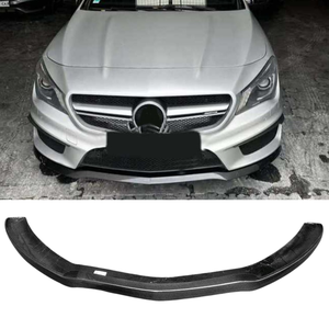 YOMDO W117 <span class=keywords><strong>CLA</strong></span> Lame avant en fibre de carbone véritable style <span class=keywords><strong>AMG</strong></span> pour <span class=keywords><strong>Mercedes</strong></span> Benz W117 <span class=keywords><strong>CLA</strong></span> CLA45 2013-2016 - Product Image 2