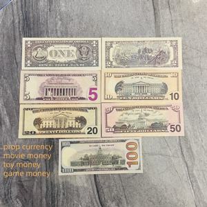 Декоративные банкноты и монеты для кино и телевидения: имитация долларов США (1, <span class=keywords><strong>2</strong></span>, 5, 10, 20, 50, 100 долларов) - Product Image 3