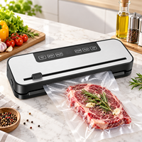 Machine de mise sous vide alimentaire domestique haute puissance 60Kpa, aspiration puissante, système de conservation et d'emballage automatique par évacuation d'air
