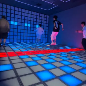 Aktivieren Sie Kinderspiel individuelle Paneele Bodenfliese Bühne Disco Party Nachtclub Bar DJ 3d Pixel Hochzeit interaktiver Led-Tanzboden