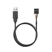 USB-A-Stecker auf PH2.0 / XH2.54 Dupont 4P 5P Anschlusskabel, Internes Datenkabel für Touchscreen-Module