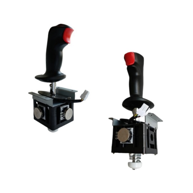 JSJM Simulation Flight Arcade Game Control Stick Handle Accessories Potentiometer Analog Joystick VR Rocker Controller Metal