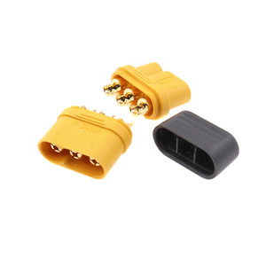 Paire de connecteurs mâle et femelle 3 broches AMASS série MR60 pour batteries d'alimentation, chargeurs et équilibrage de modèles RC - Product Image 4