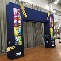 Stand d'exposition personnalisé en forme d'arche carrée pour événements, publicité, exposition, portails d'entrée résidentiels