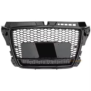 <span class=keywords><strong>Coche</strong></span> <span class=keywords><strong>A3</strong></span> S3 8P Parrilla delantera negra brillante Facelift RS3 Estilo Parachoques delantero Rejilla para <span class=keywords><strong>Audi</strong></span> <span class=keywords><strong>A3</strong></span> S3 8P 2008 2009 2010 2011 2012 - Product Image 5