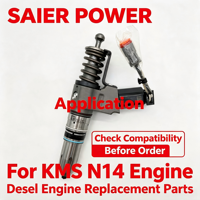 Conjunto de Inyectores de Combustible Diésel 3411759 3411760 3411762 3411764 para Motor KMS N14