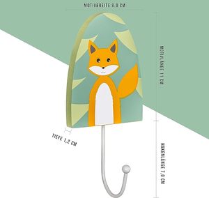 Nouveauté pour enfants crochets muraux en bois crochets animaux pour porte pépinière <span class=keywords><strong>chambre</strong></span> décor à la maison décoratif enfants cintre crochets - Product Image 2