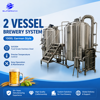 Équipement de brassage de bière automatique personnalisé 500L/1000L, cuve de fermentation en acier inoxydable, cuve sous pression, garantie 5 ans