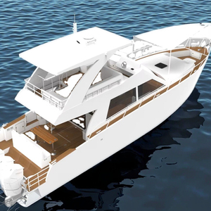 Bateau de croisière de luxe en aluminium de 15 m (50 pieds) avec pont volant, bateau de pêche, bateau de loisirs, bateau de tourisme, <span class=keywords><strong>yacht</strong></span> de luxe à vendre - Product Image 1