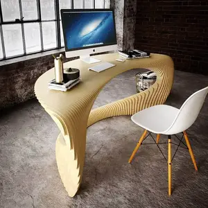 Mobilier moderne en bois massif design petite table de réception bureau de réception dentaire