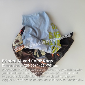 Trapos de Limpieza Industriales de Algodón de Alta Calidad, Trapos de Algodón Mixto, Trapos de Limpieza Marítima, Trapos de Camiseta para Limpieza - Product Image 2