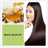 Minyak Jintan Hitam Cold Pressed Alami, Minyak Biji Nigella Sativa, Menutrisi Kulit Kepala, Memperbaiki Rambut Kering untuk Perawatan Rambut, Bahan Baku