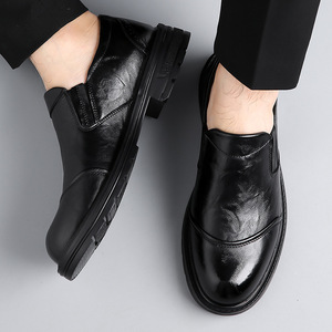 รองเท้าโลฟเฟอร์หนังลำลองสำหรับผู้ชาย พื้นนุ่ม สวมใส่สบาย สีดำและสีน้ำตาล สำหรับวัยรุ่นอายุ 18-40 ปี - Product Image 3