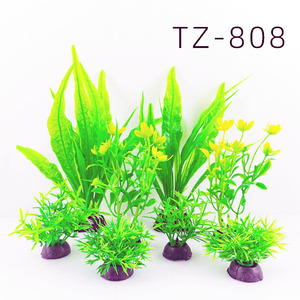 Kit Complet de Micro-Paysage Aquatique pour Aquarium : Plantes Aquatiques, Décorations d'Aquarium, Fleurs Artificielles en Plastique - Product Image 5