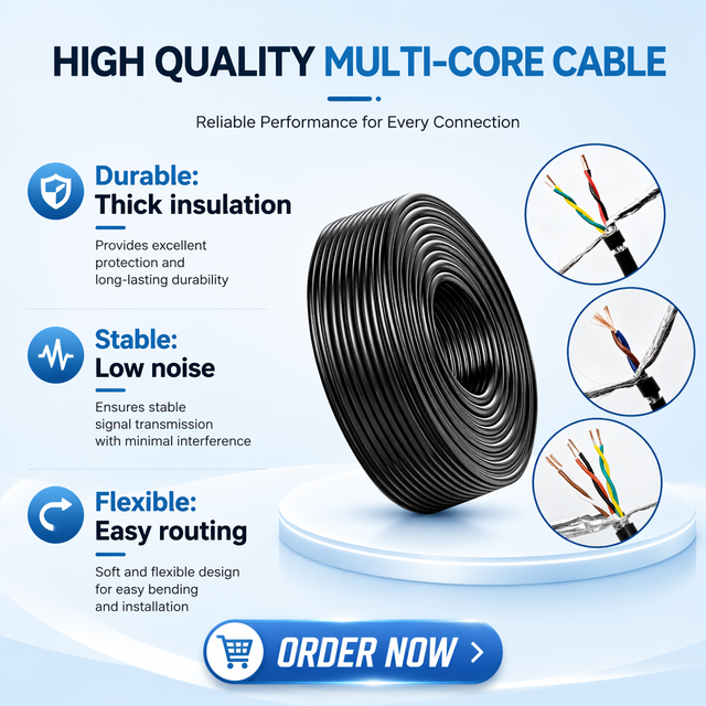 Precision Engineered RVSP Shielded Engineers Rated Twisted OFC Copper PVC Braid Signal Cable for Building Control