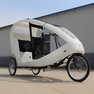 Pedal de asistencia de 6 velocidades para 2 personas, asiento reclinable, batería de triciclo, Rickshaw eléctrico automático, fabricante de China - Product Image 2