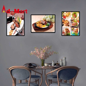 Ad LED Poster Frame for Restaurant&Cinema Marketing Products Led Advertising Light <b>Box</b> Aluminum Tempered Glass Boxes Ultra Slim - Product Image 4