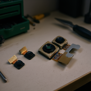 Módulo de cámara trasera para Oppo A91 completo con cable flexible y soporte - Product Image 3