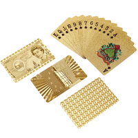Jeu de cartes de poker NFC pour la Tunisie, format poker, en plastique imperméable, doré, de marque, pas cher, pour le Koweït