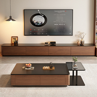 Nouveau modèle 2026 : Meuble TV de luxe moderne sur pied, table basse en cristal avec rangement pour salon et hôtel, meuble TV, mobilier de maison