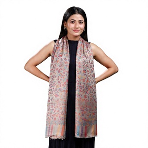 Chal de Lana Pura con Diseño Jacquard de Animales Bohemios, Transpirable y Suave al Tacto, para Mujer, Ideal para Uso Diario y Viajes - Product Image 6