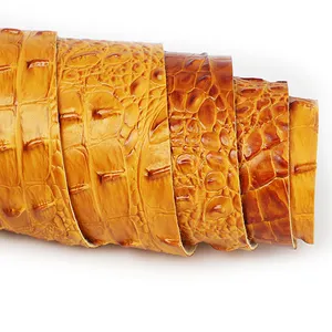 עור PVC עמיד למים באיכות גבוהה עם דפוס תנין קלאסי לארנקים, תיקים מזדמנים