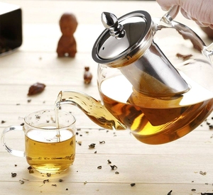 Offre Spéciale – Bouilloire/Théière Moderne en Verre Transparent de 1200 ml, Compatible Plaque de Cuisson, Écologique, avec Infuseur Amovible – Vente en Gros - Product Image 5