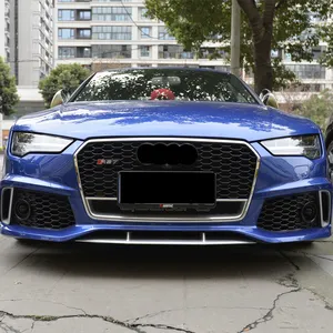 RS7 Auto Front Grille For Audi A7/S7 C7.5 High Quality ABS Material Honeycomb Car Grill For Audi A7 C7PA 2016-2018