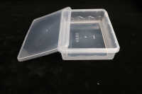 Boîte à lunch carrée transparente en plastique injecté, qualité alimentaire, pour salade, à emporter, avec couvercle, compatible micro-ondes