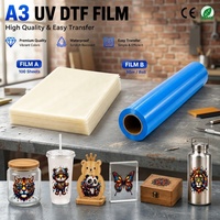 Film DTF UV Qinyu AB, film PET de transfert à froid A3 pour imprimante UV