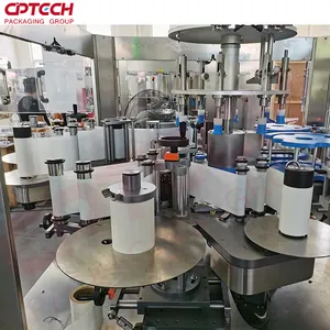 Full Automatic Double Side Labeling Machine two heads labeling machine Rotary labeling 8 heads