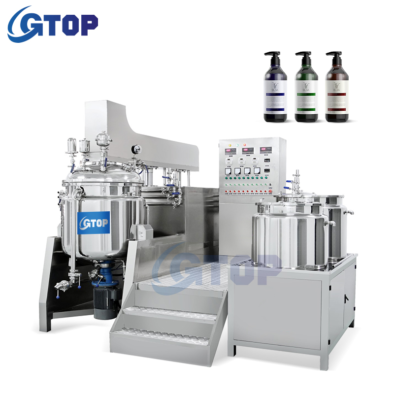 Пищевой вакуумный гомогенизатор 500 л, эмульгирующая смесительная машина, машина для производства с мешалкой и скребками