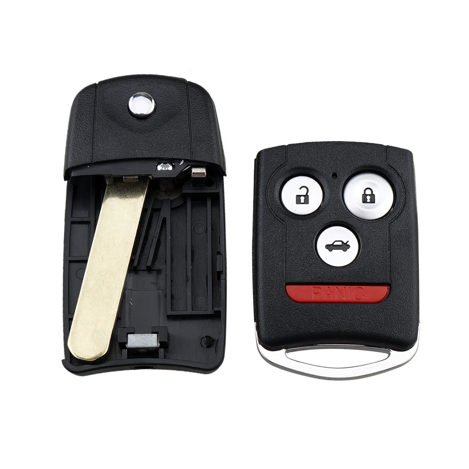 313.8Mhz 3 + 1 Buttons Car Remote Keyless Entry Flip Key Fob Case With Id46 Chip Mlbhlik 1t Fit Foracura Tsx Tl Zdx 2009 2014 628f1b0747a3560784dfd218