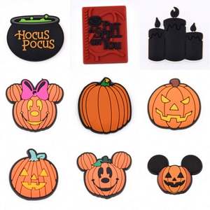 Fábrica al por mayor nueva llegada <span class=keywords><strong>Halloween</strong></span> tema Zueco zapato encantos Venta caliente logotipo personalizado suave PVC encantos para <span class=keywords><strong>EVA</strong></span> Zueco y bolso de mano - Product Image 3