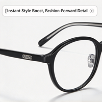 Lunettes de vue Fakeme BC2065 style Bijou Puff, montures en acétate de haute qualité pour myopie, idéales pour un usage sans maquillage