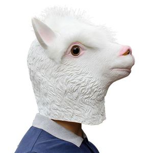 Masque en latex de tête d'alpaga de luxe pour cosplay d'Halloween, costume de canard fantaisie - Product Image 6