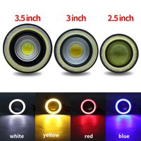 Feux antibrouillard de voiture haute luminosité, étanches IP67, 2,5-3,5 pouces, éclairage de travail tout-terrain, 10W 12V, système d'éclairage LED pour voiture