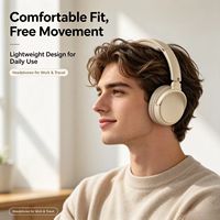 Casque sans fil supra-auriculaire BL782 Hi-Fi Stéréo pour audiophiles DJ avec AAC 5.3, design métallique, étanche IPX7, contrôle tactile