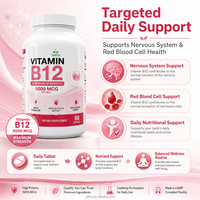 Comprimés de Vitamine B12 – Article Phare Amazon – Méthylcobalamine pour l'Énergie et le Métabolisme – Végétalien – OEM – Marque Privée – Supplément en Vrac