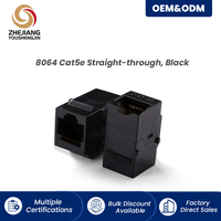 Coupleur Keystone RJ45 traversant couleur personnalisée, femelle-femelle, module Ethernet UTP pour plaques murales standard et panneaux de brassage