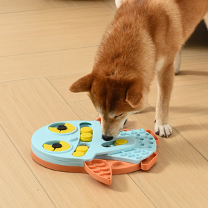 ペット用品 犬 猫 知育玩具 スローフード 給餌器 窒息防止 滑り止め フクロウ型 PP カラーボックス包装 新商品 - Product Image 2