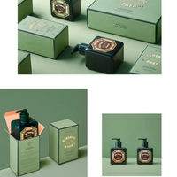 Boîte en carton pliable écologique avec logo personnalisé imprimé, pour cosmétiques, soins de la peau, huiles essentielles, emballage de parfum