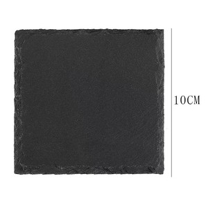 Sous-verres en ardoise personnalisés avec logo gravé, sous-verres noirs en <span class=keywords><strong>pierre</strong></span> naturelle pour verres <span class=keywords><strong>à</strong></span> <span class=keywords><strong>whisky</strong></span> et <span class=keywords><strong>à</strong></span> vin, accessoire de bar, vente en gros - Product Image 5