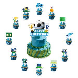 Set de Artículos para Fiesta de Cumpleaños con Temática de Fútbol, Decoraciones Desechables, Banderas y Accesorios para Niños de 5 a 7 Años - Product Image 5