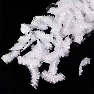 100 buah/pak penutup telinga tahan air sekali pakai transparan topi pelindung mewarnai penutup telinga Salon rambut mandi - Product Image 6