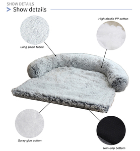 Canapé-lit pour chien en <span class=keywords><strong>peluche</strong></span> douce et moelleuse Lit pour chien durable Couverture détachable pour animaux de compagnie Tapis de couchage pour canapé-lit Coussin - Product Image 4
